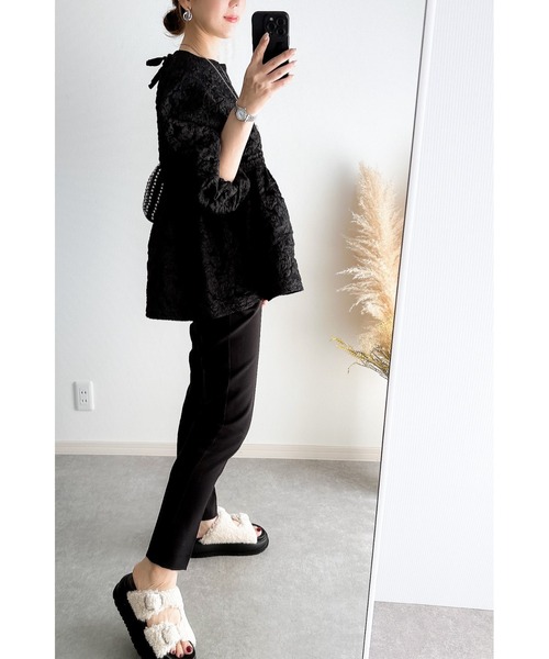 ZOZO限定】フラワージャガードブラウス（シャツ/ブラウス