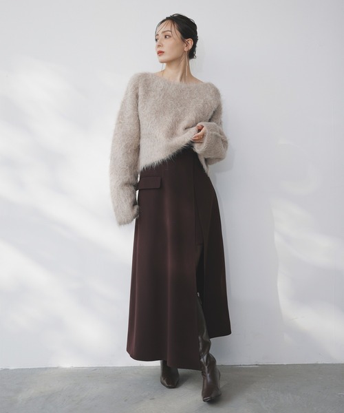 anuans（アニュアンス）の「スーリーアルパカショートニットプル