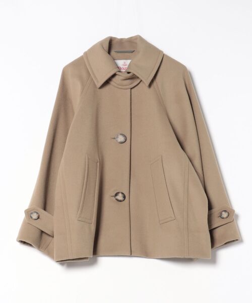 ｳｰﾙﾒﾙﾄﾝﾊﾞｯﾄﾞｳｲﾝｸﾞｼｮｰﾄｺｰﾄ（その他アウター）｜Vivienne Westwood