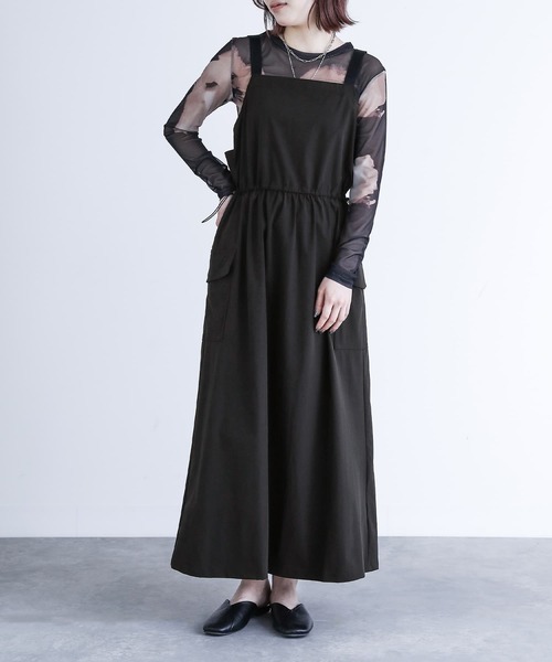 機能素材】『ナイロンジャンパースカート』（ジャンパースカート）｜n