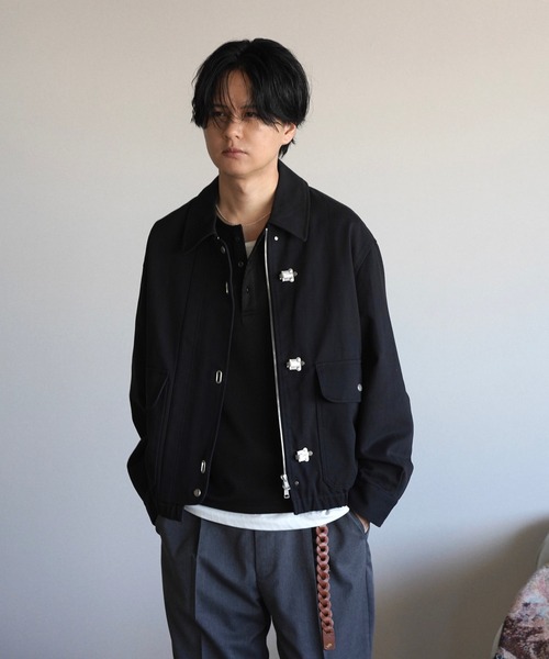 WYM LIDNM（ウィム バイ リドム）の「METAL TOGGLE TWILL DECK BLOUSON