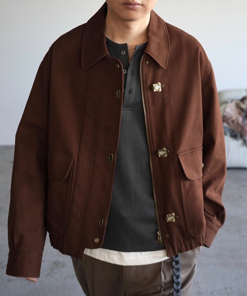 WYM LIDNM（ウィム バイ リドム）の「METAL TOGGLE TWILL DECK BLOUSON