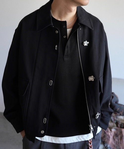 WYM LIDNM（ウィム バイ リドム）の「METAL TOGGLE TWILL DECK BLOUSON