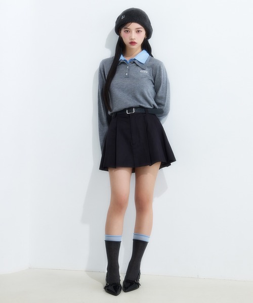 ダブルカラーデザインニット（ニット/セーター）｜EIMY ISTOIRE