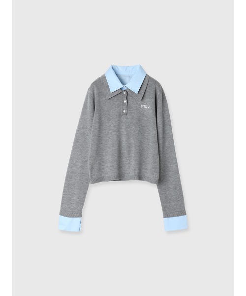 EIMY ISTOIRE（エイミーイストワール）の「ダブルカラーデザインニット