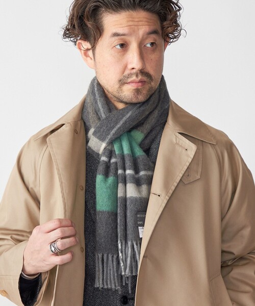 Begg & Co（ベグアンドコー）の「BEGG: ウール/アンゴラ チェック