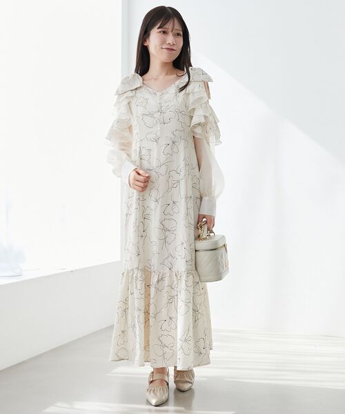 セール】フリルリボン肩あきワンピース（ワンピース）｜MAJESTIC LEGON