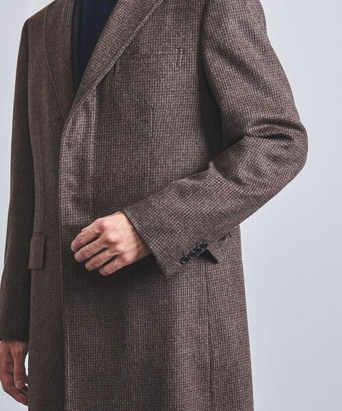 UNITED ARROWS チェスターコート ブラウン ハウンドトゥース UNITED ARROWS（ユナイテッドアローズ）の「<UNITED ARROWS> ハウンド