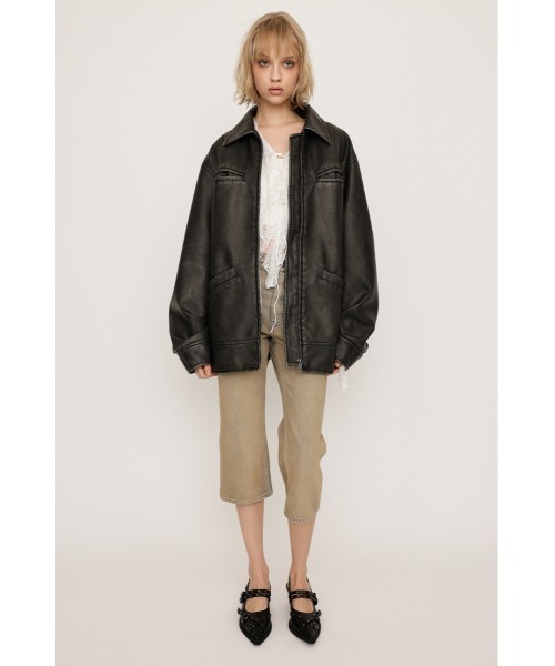 セール】VINTAGE BOXY F/LEATHER JK ヴィンテージ ボキシー フェイク