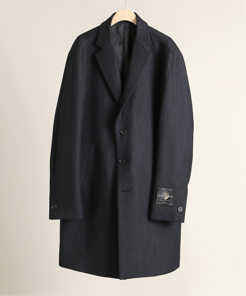 セール】100s メランジメルトンチェスターコート（チェスターコート
