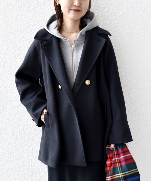 セール】【WEB限定】〈手洗い可能〉ウール ライク ジャージー メルトン