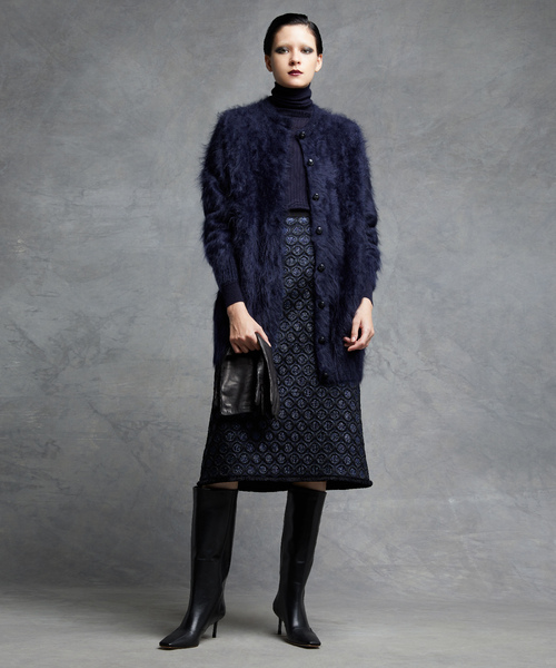 Drawer（ドゥロワー）の「Drawer ラメサークルジャカードスカート