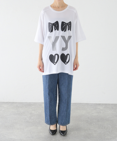 セール】【OPEN YY / オープンワイワイ】 RIBBON YY T-SHIRT：Tシャツ