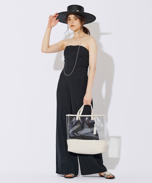 Whim Gazette（ウィムガゼット）の「ベアトップジャンプスーツ（つなぎ