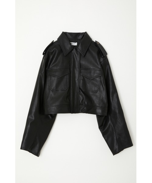 LAGUA GEM（ラグアジェム）の「POCKET SHORT F/LEATHER JK フェイク