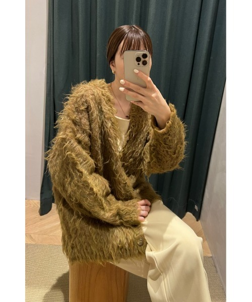 STYLEMIXER（スタイルミキサー）の「ヘアリーカールニットカーデ