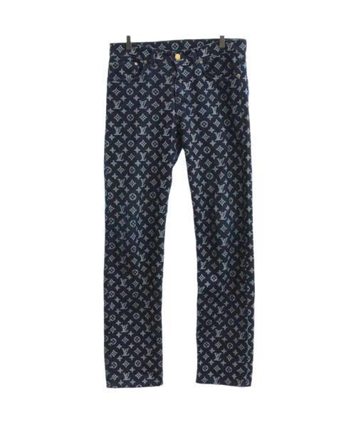 ブランド古着】モノグラム総柄デニムパンツ（デニムパンツ）｜LOUIS