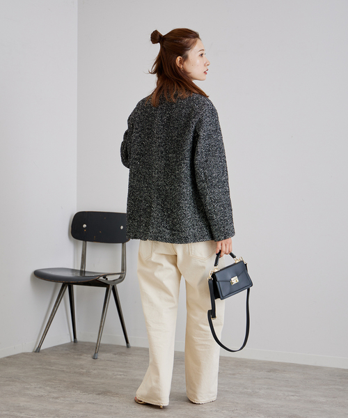 FRAMeWORK（フレームワーク）の「ヘリンボーンツィードジャケット