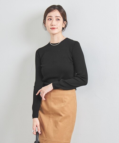 UNITED ARROWS（ユナイテッドアローズ）の「リブ クルーネック ニット