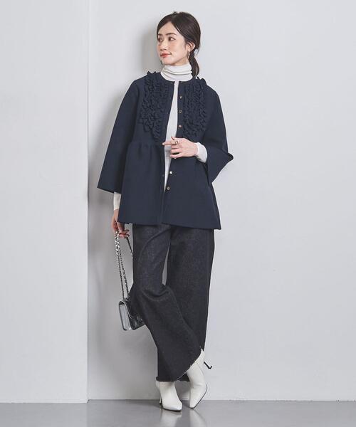 UNITED ARROWS（ユナイテッドアローズ）の「ミニフリル ニット