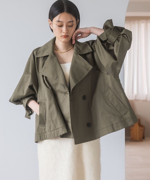 A part by（アパートバイ）の「キャンディースリーブショートトレンチ