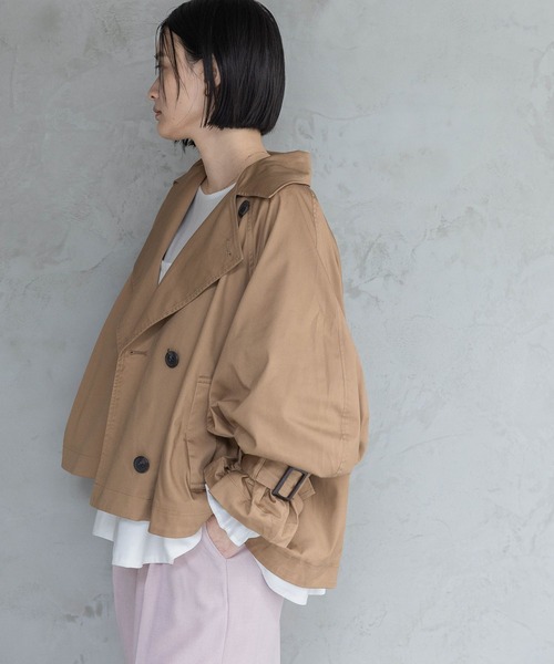 A part by（アパートバイ）の「キャンディースリーブショートトレンチ