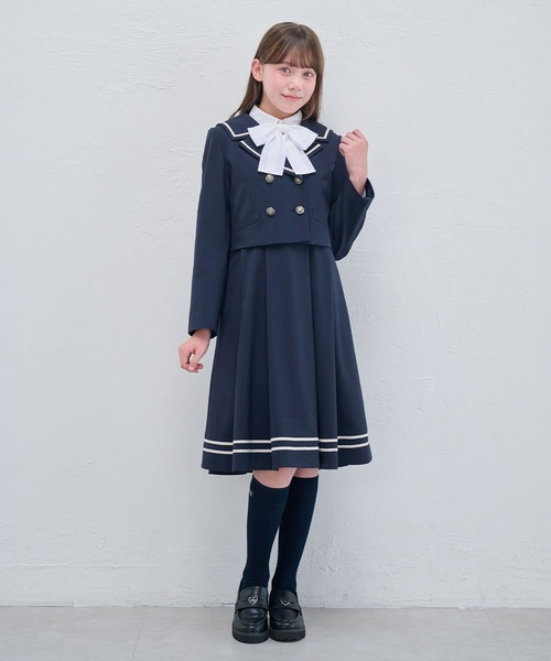 セーラーショートジャケット&ジャンパースカートセット（スーツセット