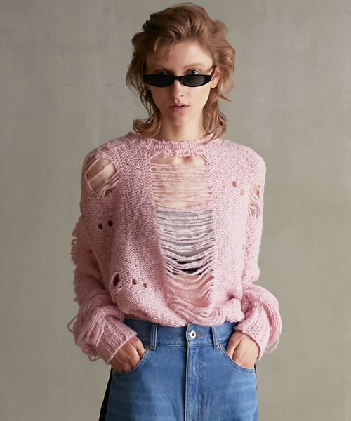 PRANK PROJECT（プランクプロジェクト）の「スラッシュスリットニット