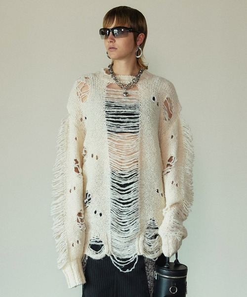 PRANK PROJECT（プランクプロジェクト）の「スラッシュスリットニット