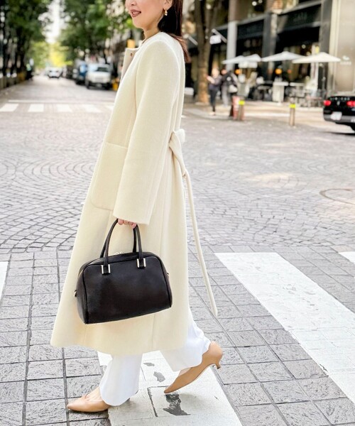 NOLLEY'S（ノーリーズ）の「ノーカラーシャギーコート（ノーカラー