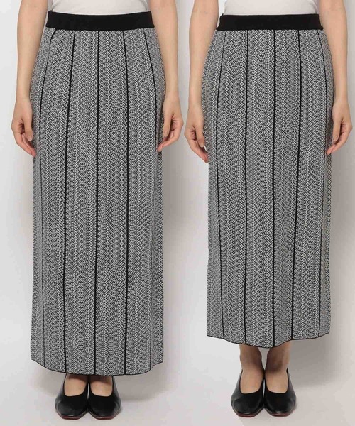 LEPSIM（レプシィム）の「12ゲージ満たされニットスカート 124994