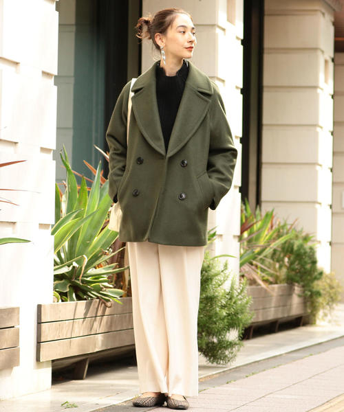 UNITED ARROWS ピーコート ハミルトンウール ミドル丈 冬 UNITED