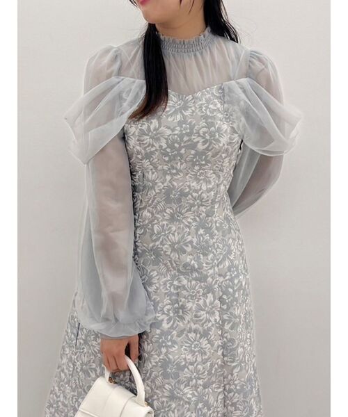 シアーベールセミフレアワンピース（ドレス）｜dazzlin（ダズリン）の