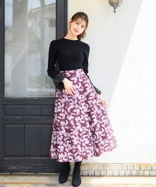 セール】ブッチャーフラワースカート/MM447205（スカート）｜MISCH