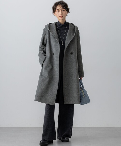 ウールカシミヤビーバー フーデット コート（その他アウター）｜23区 S