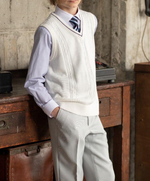 CHOPIN（ショパン）の「ケーブルニットベスト付きブリティッシュスーツ