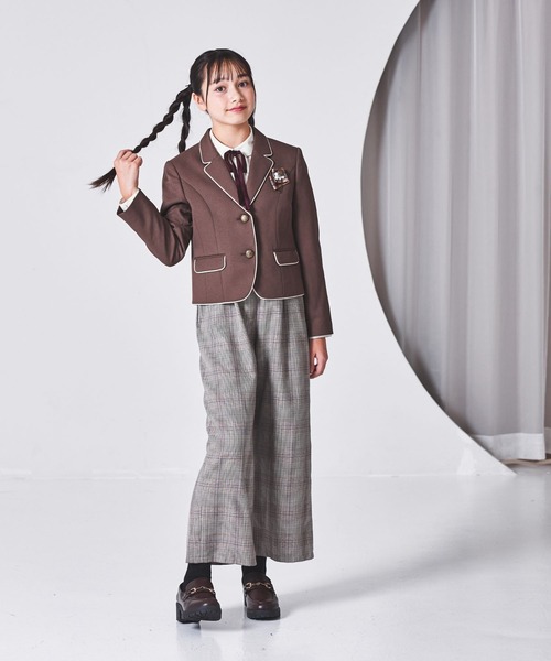 ELLE en noir（エルアンノアール）の「【卒服】ブレザーワイドパンツ