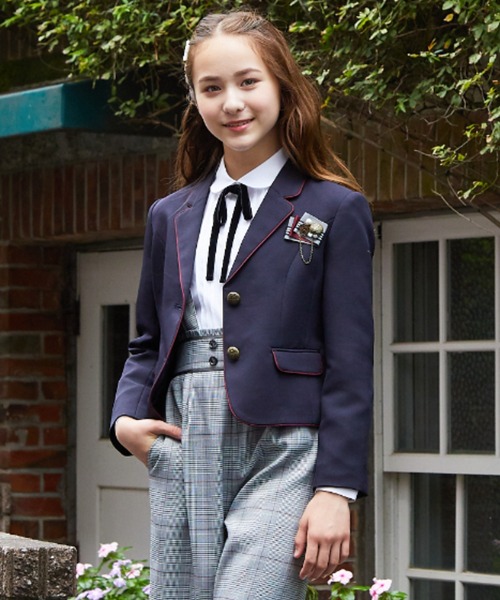 ELLE en noir（エルアンノアール）の「【卒服】ブレザーワイドパンツ