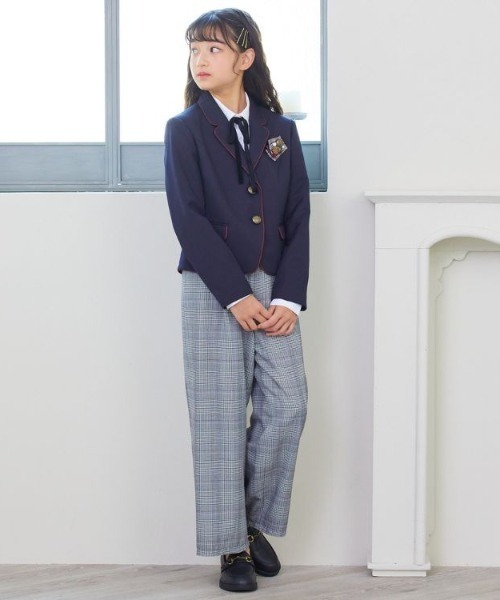 ELLE en noir（エルアンノアール）の「【卒服】ブレザーワイドパンツ