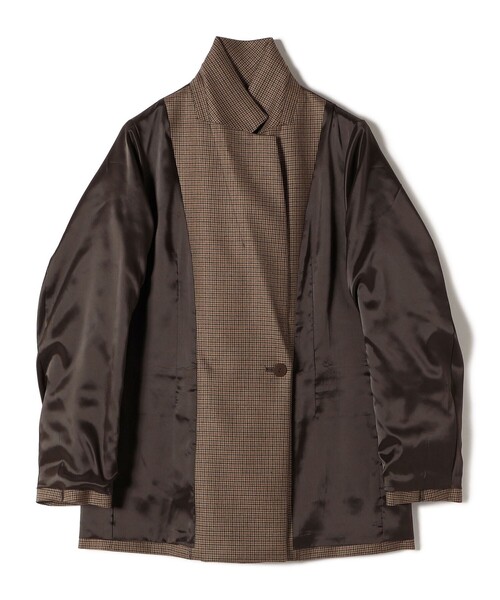 セール】〈手洗い可能〉ウォッシャブル ウール チェック ダブル