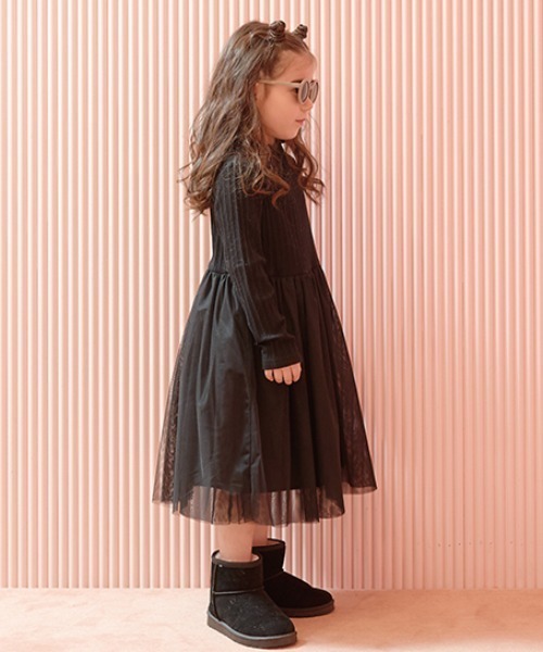 セール】チュールドッキングワンピース（ワンピース）｜Lycee mine