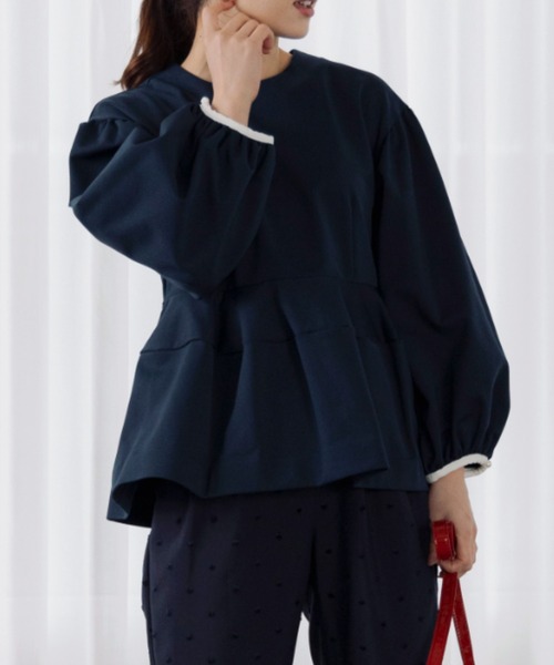 Sono（ソーノ）の「【SONO/ソーノ】【WARM STRETCH】ﾊﾞｯｸﾘﾎﾞﾝﾎﾟﾀﾘｰPO