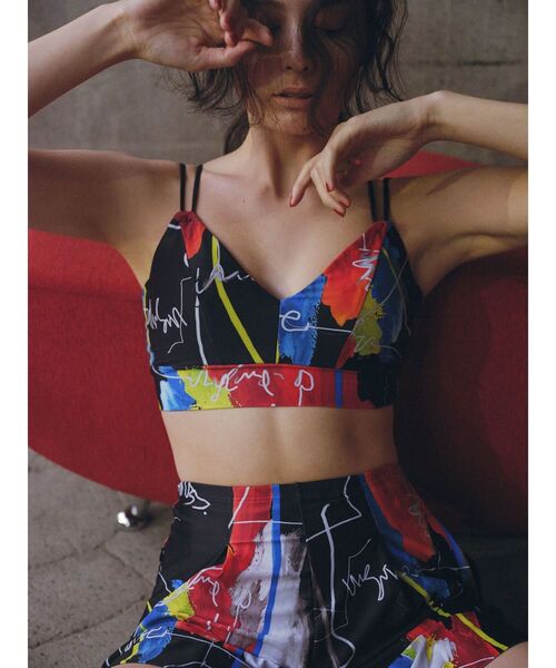 UN3D.（アンスリード）の「RAKUGAKI ART BRA TOP【セットアップ着用