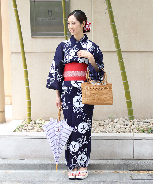 UNITED ARROWS（ユナイテッドアローズ）の「竺仙 綿絽地染 朝顔 浴衣