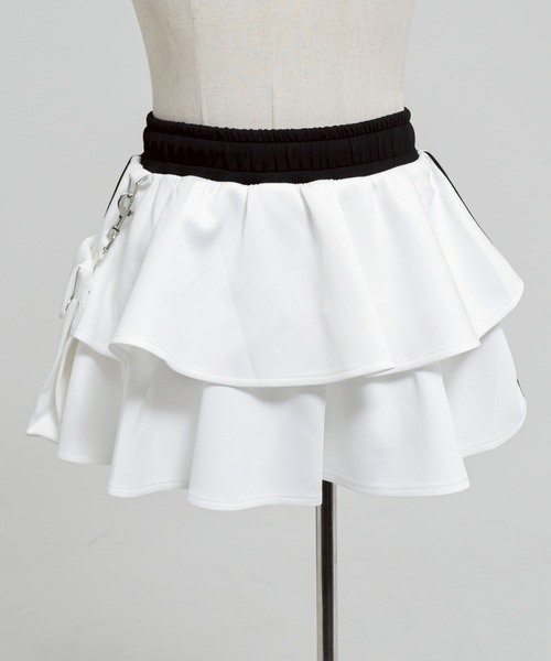 REFLEM/レフレム』ポーチ付きジャージフリルスカート（スカート