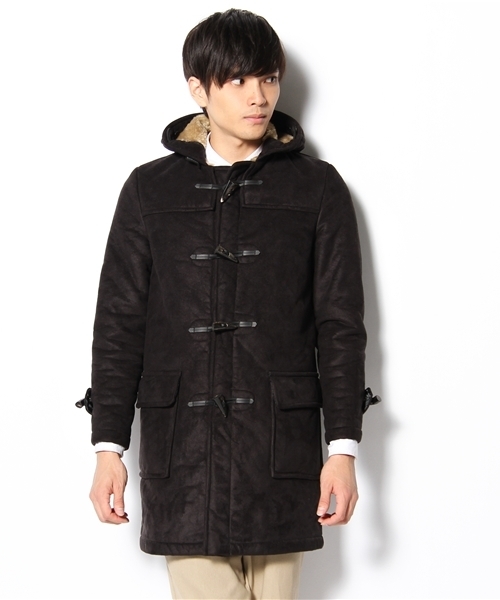 BEAMS（ビームス）の「GLOVERALL / フェイクムートンダッフルコート