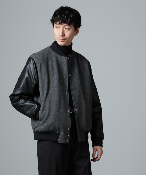 フェイクレザー中綿スタジャン（スタジャン）｜NANO universe（ナノ