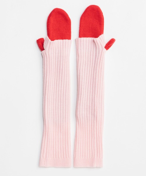 セール】Layered Knit Glove/レイヤードニットグローブ（手袋