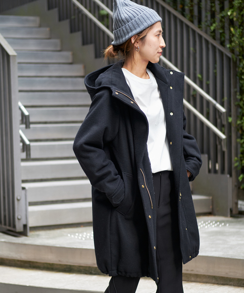 FRAMeWORK（フレームワーク）の「○ウールフード付きコート（その他