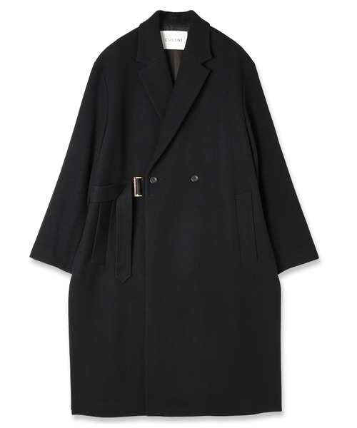 CULLNI（クルニ）の「Lamb Wool Melton Tie Locken Long Chester Coat